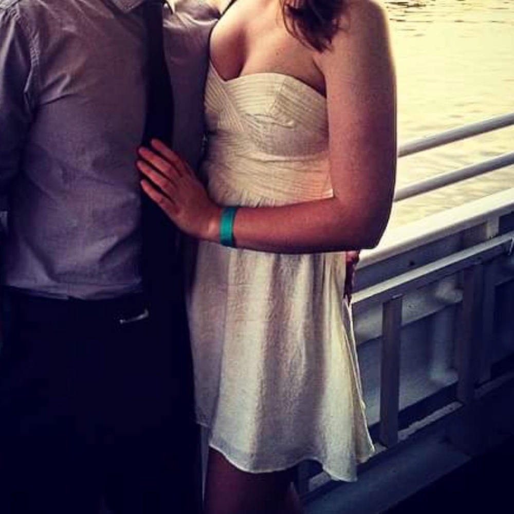 Urban Outfitters floral strapless dress
